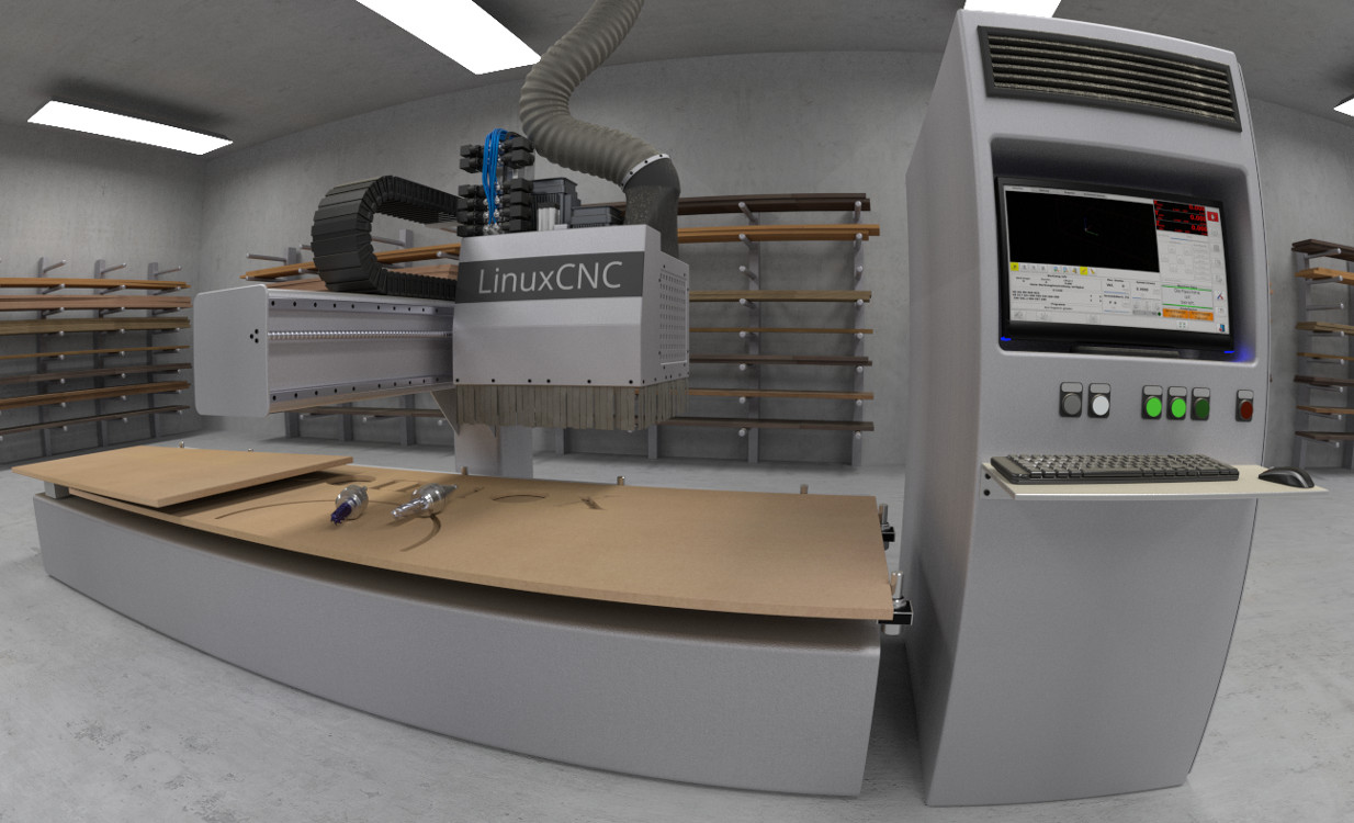 LinuxCNC Bearbeitungszentrum