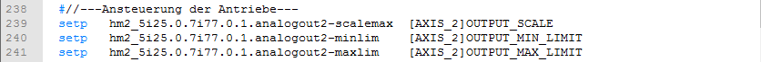 LinuxCNC Mesa Config Analog